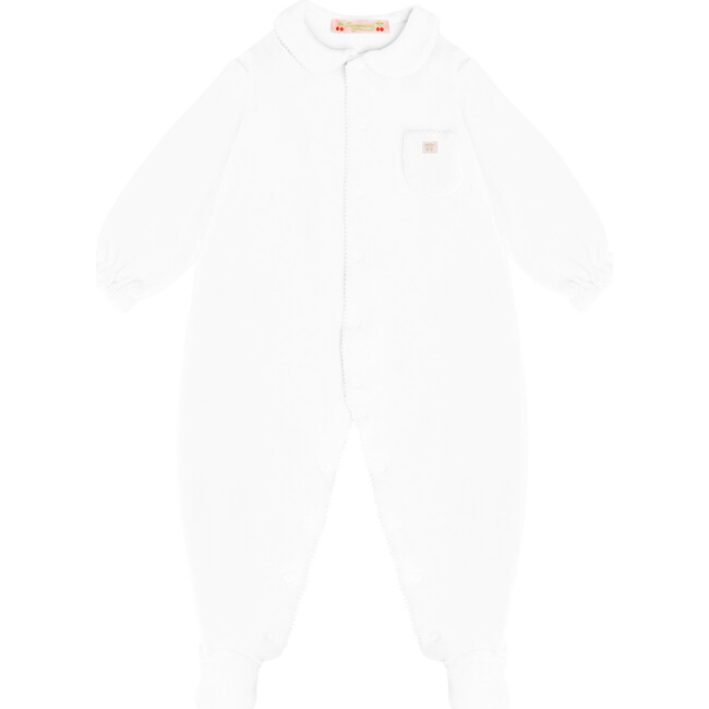 Pyjama Velours Basic, White