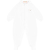 Pyjama Velours Basic, White - Pajamas - 1 - thumbnail