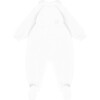 Pyjama Velours Basic, White - Pajamas - 2