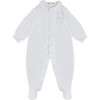 Pyjama Velours Basic, Blue - Pajamas - 1 - thumbnail
