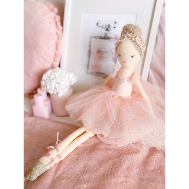 Belle Ballerina Doll, Pink - Soft Dolls - 2