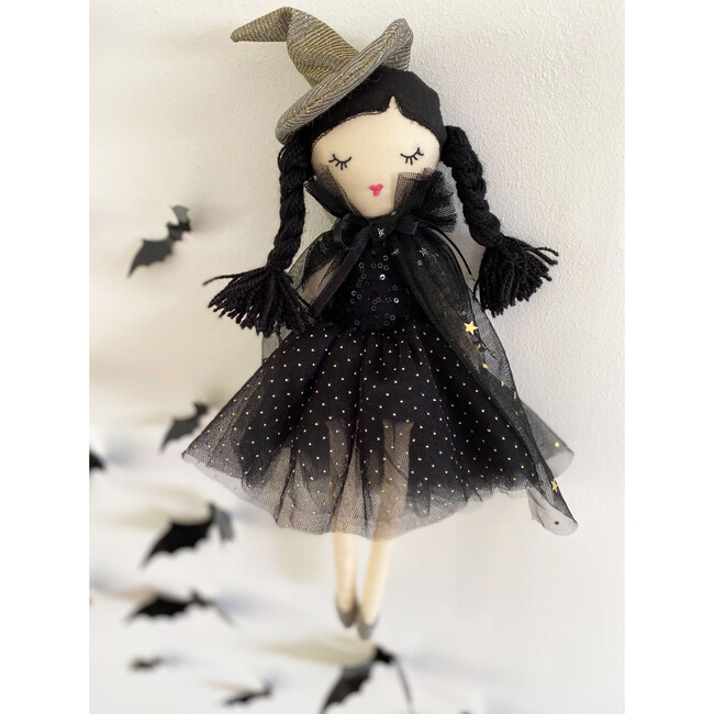 Cassandra Witch Doll, Black - Soft Dolls - 4