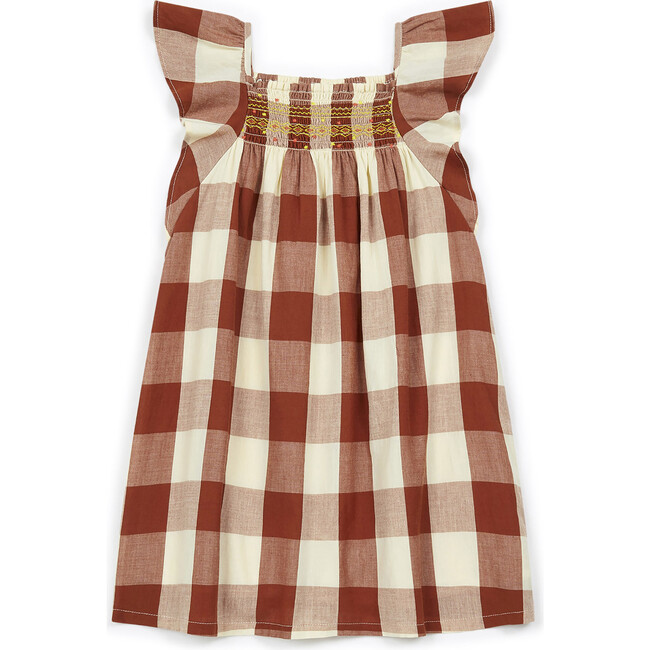 Reveuse Gingham Dress, Red