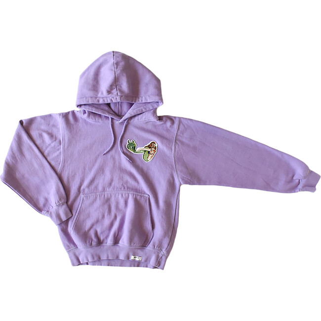 Adult Hand Dyed Hoodie, Purple Mermaid - Sweatshirts - 1