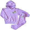 Kids Hand Dyed Hoodie, Purple Mermaid - Sweatshirts - 2