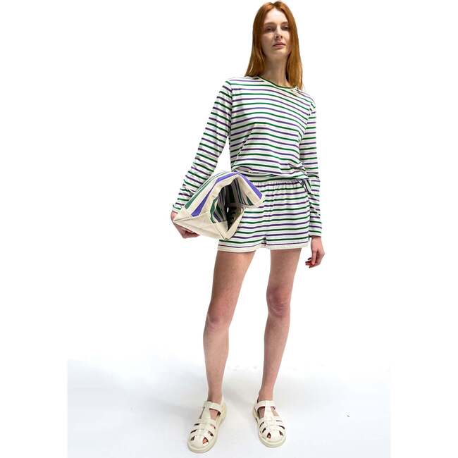 The Women's Short, White/Green/Grape - Tees - 2