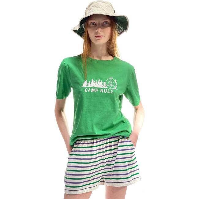 The Women's Short, White/Green/Grape - Tees - 3
