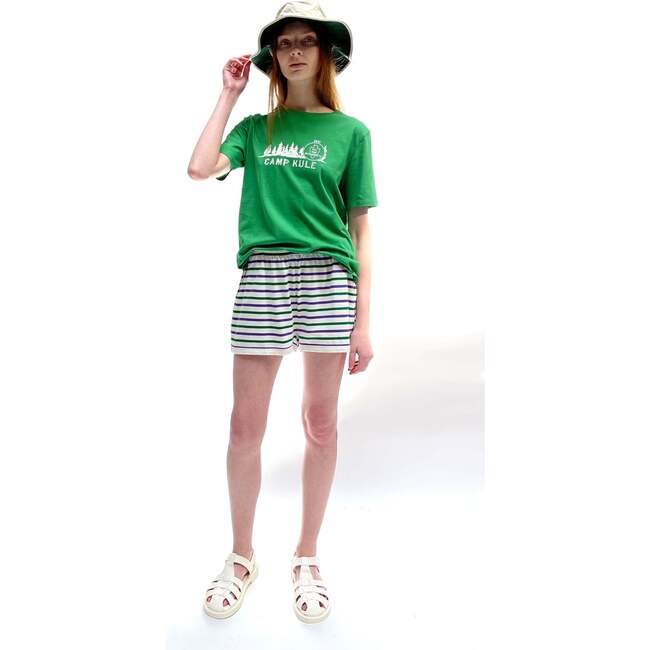 The Women's Short, White/Green/Grape - Tees - 5