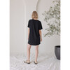 Women's T-Shirt Dress, Black - Dresses - 3