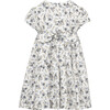Arabella Rose Smocked Dress, Blue Rose Floral - Dresses - 3