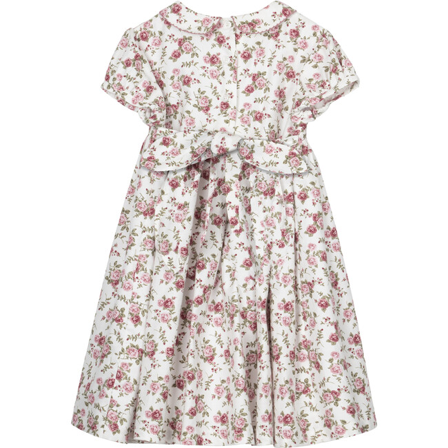Arabella Rose Smocked Dress, Pink Rose Floral - Dresses - 3