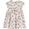 Little Arabella Rose Smocked Dress, Pink Rose Floral - Dresses - 3