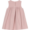 Little Jemima Smocked Pinafore, Dusty Pink - Dresses - 4