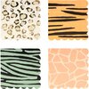 Safari Animal Print Large Napkins - Tableware - 1 - thumbnail