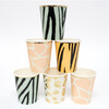 Safari Animal Print Party Cups - Drinkware - 1 - thumbnail