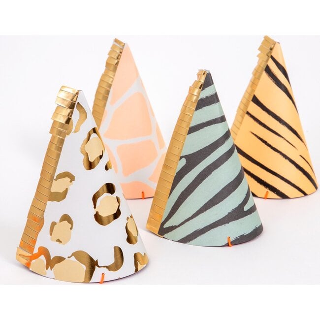 Safari Animal Print Party Hats - Favors - 2