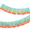 Rainbow Happy Birthday Fringe Garland - Garlands - 1 - thumbnail