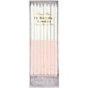 Pale Pink Glitter Dipped Candles - Decorations - 1 - thumbnail