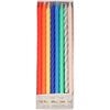 Multi Neon Twisted Candles - Decorations - 1 - thumbnail