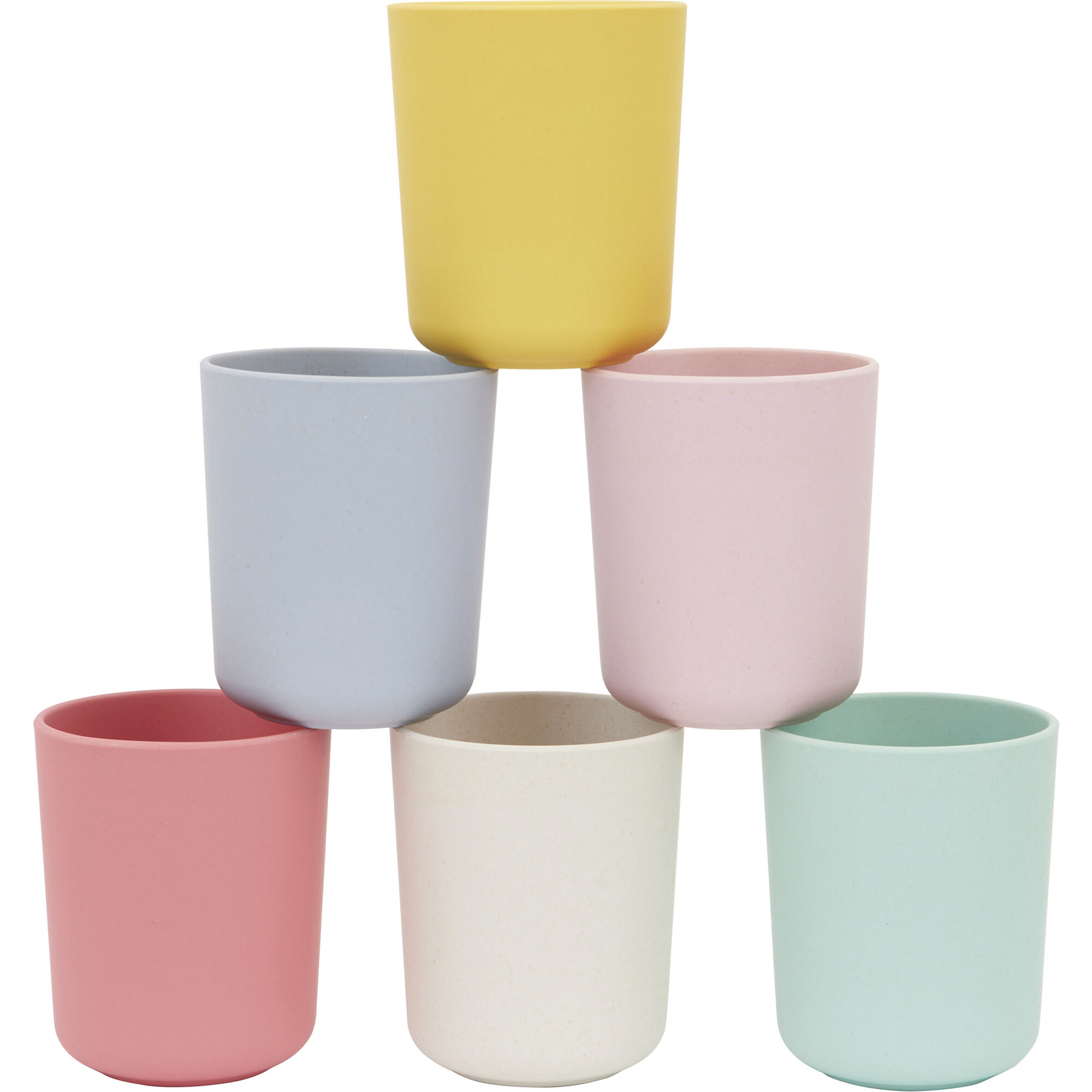 Mixed Set Bamboo Fiber Cups