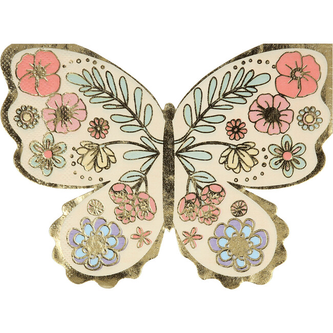 Floral Butterfly Napkins - Tableware - 1