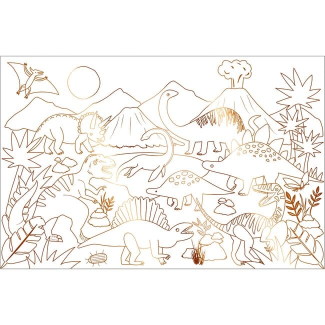 Dinosaur Kingdom Coloring Posters (US) - Favors - 4