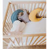 Handmade Decorative Nursery Moon Cushion/Pillow, Teal - Pillows - 3