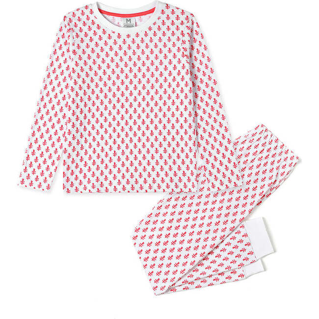 Certified Organic Cotton Knit Pj's, Pink City - Pajamas - 4