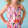 Brisa  Smocked Spaghetti Jumpsuit with Snaps - Rompers - 4