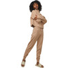 Women's Cozy Cotton Silk Jogger, Tranquil Tan - Loungewear - 1 - thumbnail