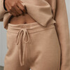 Women's Cozy Cotton Silk Jogger, Tranquil Tan - Loungewear - 3