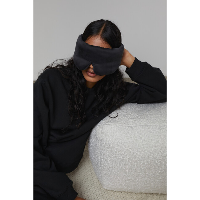 Washable Silk Weighted Sleep Mask, Immersed Black