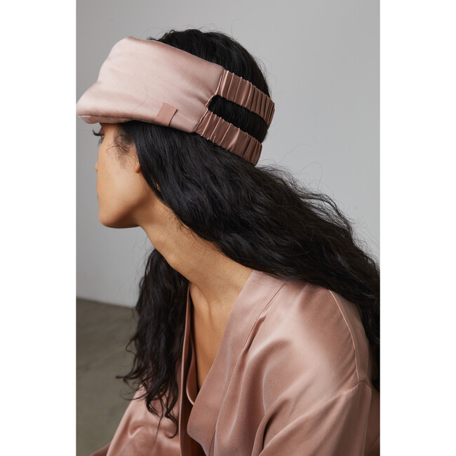 Washable Silk Weighted Sleep Mask, Otium Tan - Eye Masks - 2