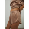 Women's Washable Silk Tee Set, Otium Tan - Pajamas - 3