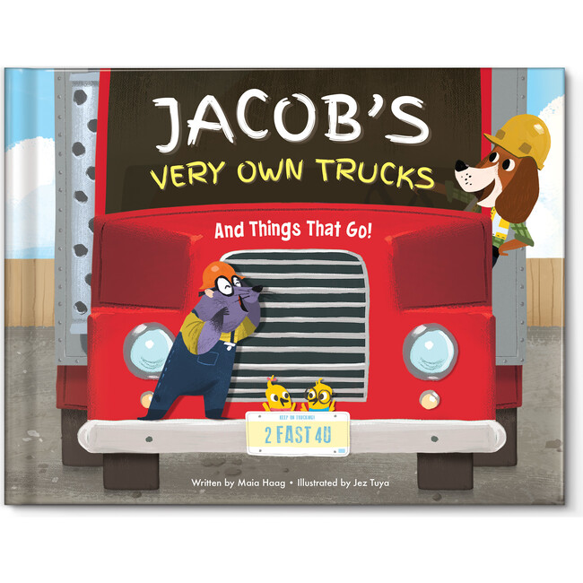 My Very Own Truck Personalized Book, 24 Piece Puzzle and Card Game Gift Set