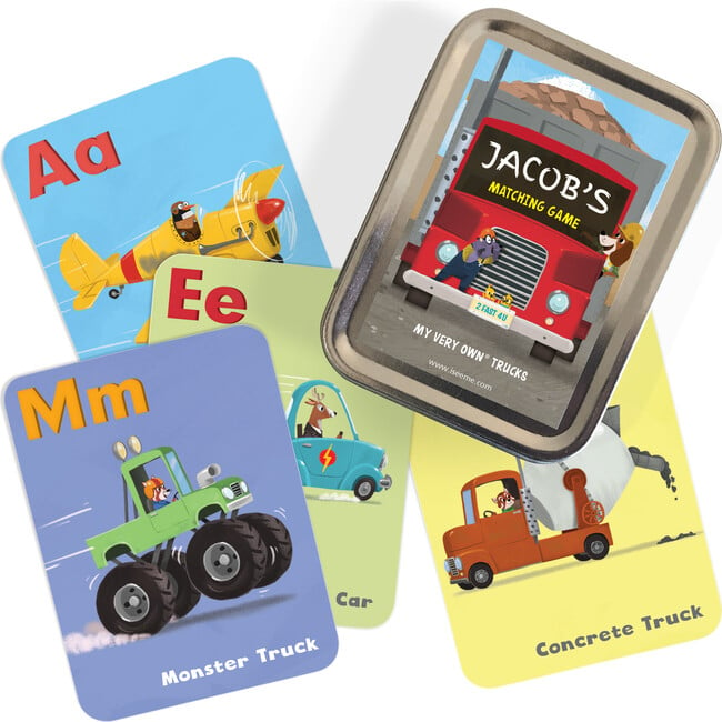 My Very Own Truck Personalized Book, 24 Piece Puzzle and Card Game Gift Set - Puzzles - 7