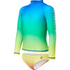 Sunrise Rash Guard Bikini, Rainbow - Two Pieces - 1 - thumbnail