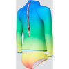 Sunrise Rash Guard Bikini, Rainbow - Two Pieces - 2
