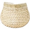 Kids Straw Sun Visor, Natural - Hats - 1 - thumbnail