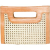 Women's Kate Cane and Leather Clutch Bag - Bags - 1 - thumbnail