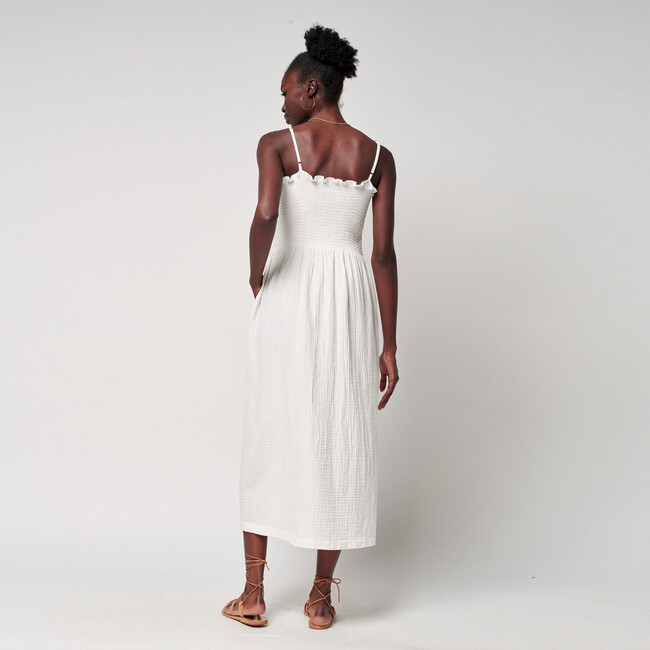 Women's Dream Cotton Gauze Lakeview Dress, White - Dresses - 2