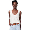 Women's Dream Cotton Gauze Tank, White - Shirts - 1 - thumbnail