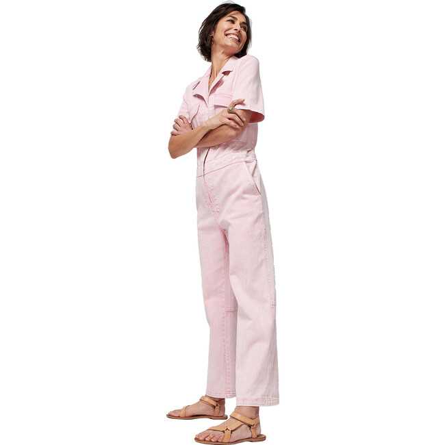 Women's Blythe Jumpsuit, Pink Tie Dye