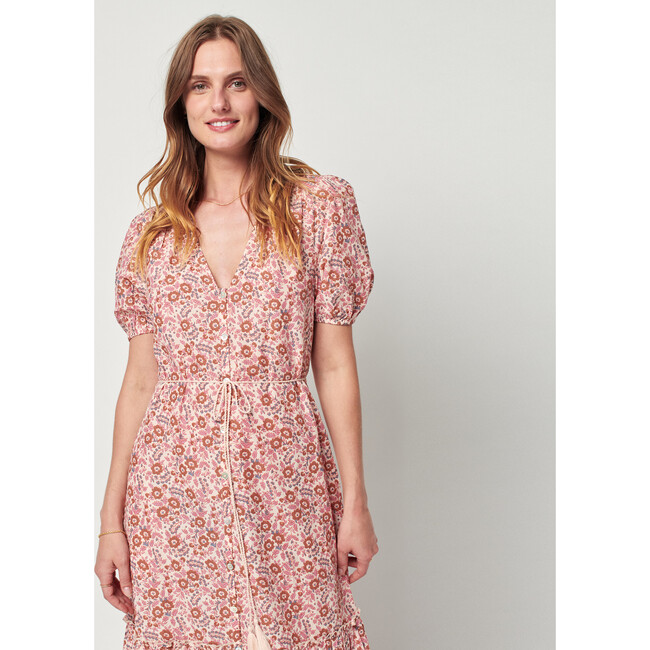 Women's Orinda Maxi Dress, Earth Block Print - Faherty Dresses | Maisonette