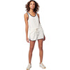 Women's Cabana Terry Romper, Oyster Multi - Rompers - 1 - thumbnail