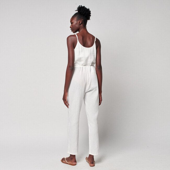 Women's Dream Cotton Gauze Leila Jumpsuit, White
