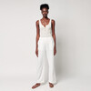 Women's Dream Cotton Gauze Wide Leg Pant, White - Pants - 3