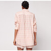 Women's Malibu Boyfriend Cotton Shirt, Pink Taj Floral - Shirts - 2