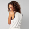 Women's Cabana Terry Romper, Oyster Multi - Rompers - 3