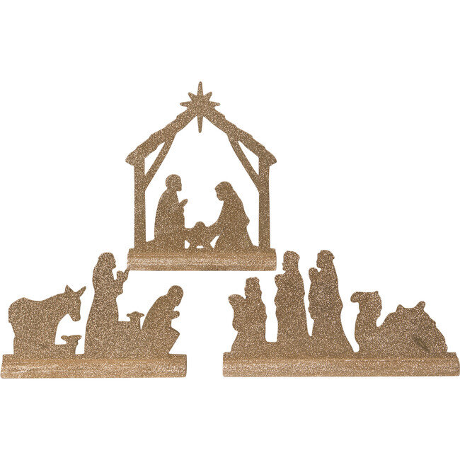 Silver and Gold Nativity Silhouette - Accents - 1